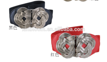 korea style fashion retro ladies and women Chinese knot buckle wide decoration waist beltfor long coat and skirt