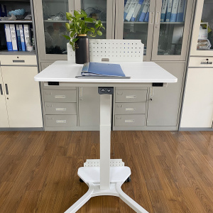 Multi-functional Adjustable Electric Mobile Standing Desk