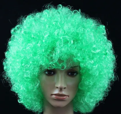 Rainbow Afro Wig - Colorful Clown Wig for Kids, Adults - 70's Disco Cosplay