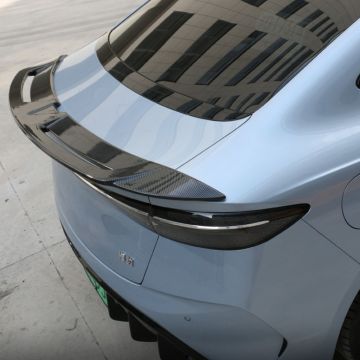 Gloss Black Rear Ducktail Spoiler for BYD SEAL - High-Grade ABS with Carbon Pattern