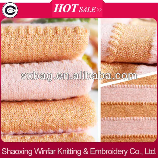 2013 Gold Shiny Sweater Knit Fabric