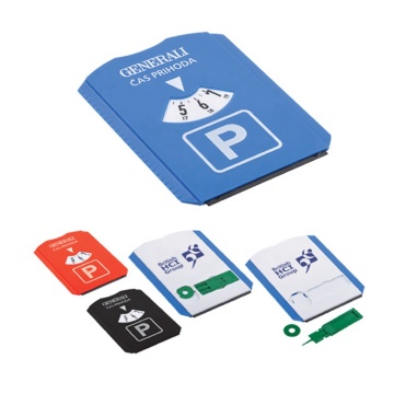 Automatic Parking Disc with Ice Scraper and Euro Shipping Cart Coin