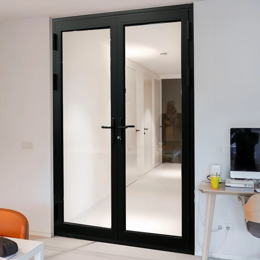 Aluminum casement doors