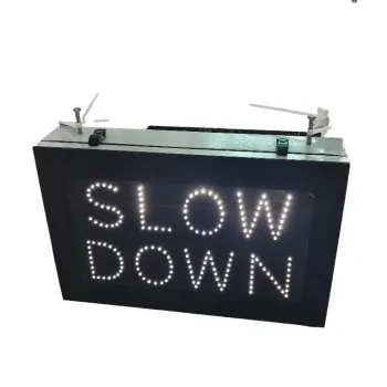 Slow Down Traffic Sign