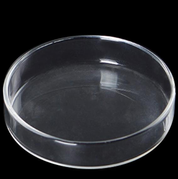 Vidrio de vidrio de vidrio de borosilicato Placas de Petri de 75 mm de 75 mm