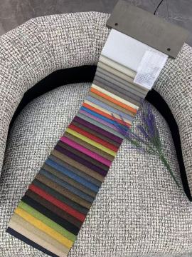 Natural striped Linen Fabric for Sofa