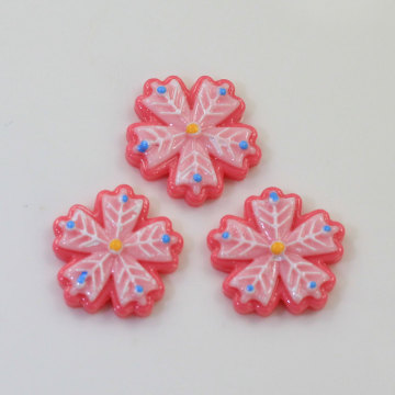 Fancy Cherry Blossom Flower Pink Major 100pcs/bag Handmade Craft Decor Spacer Girls air Clothes Accessories Charms