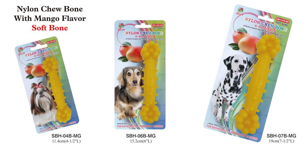 Percell 7.5 &quot;Nylon Dog Chew Osso Manga Perfume