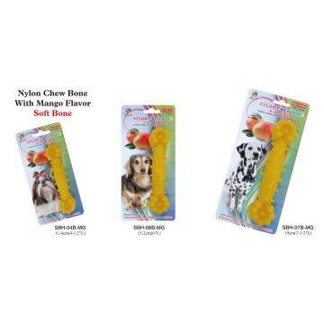 Percell 7.5" Nylon Dog Chew Bone Mango Scent