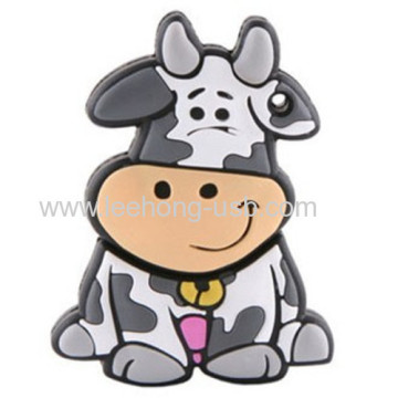 Cow Shape Carton Animal Usb Flash Drive 
