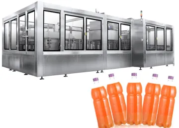 4-in-1 Fruit Juice Filling Machine, 28000bph Bottled Beverage Filling Machine