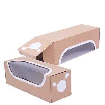 Paper kraft paper Cardboard Box With window