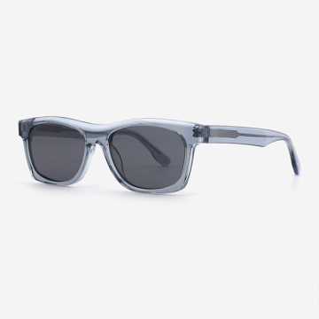 Rectangular Bevel Acetate Men's Sunglasses 23A8087