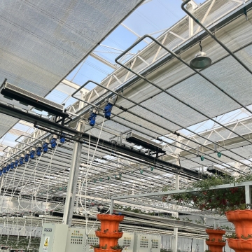 Greenhouse with Portable Movable Shade Cloth