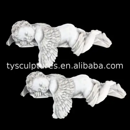 Wholesale stone little sleeping angel statue sculpture