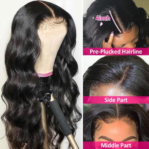 Smooth Human Hair Pre Plucked HD Transparent Body Wave Lace Front Wig Brazilian13x4 13x6 Lace Front Human Hair Wigs Pre Plucked For Women 5x5 Closure Wig Supplier