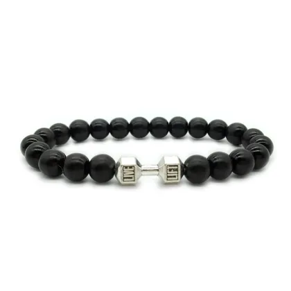 Natural Black Volcanic Lava Stone Ruigang Bracelet