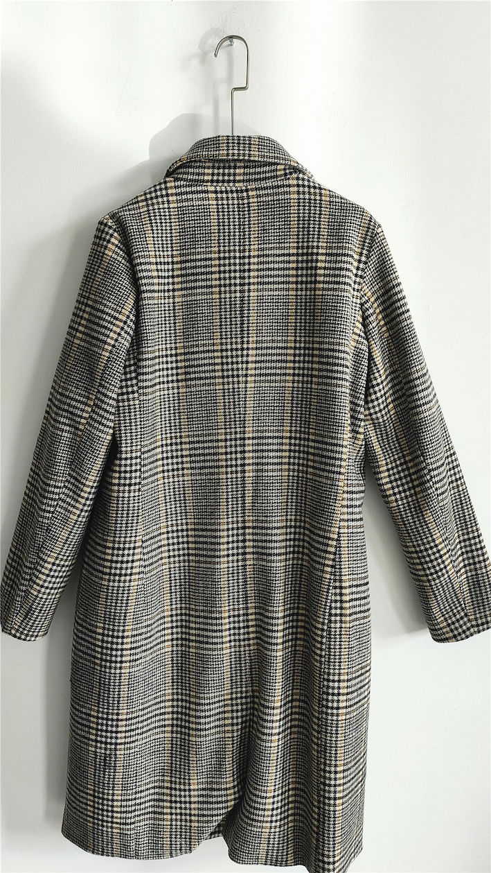 Plaid Coat For Ladies