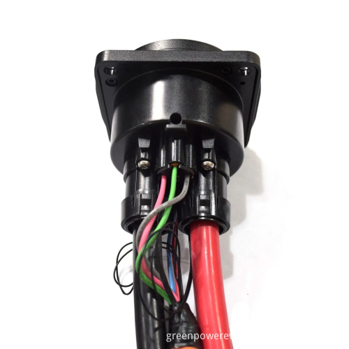 Car Side DC CHAdeMO Socket for 125A Electric Vehicle Charging Connector