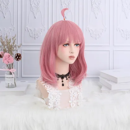 35cm Short Pink Bob Wig for Anya Forger Cosplay - SPY FAMILY Cosplay Wig