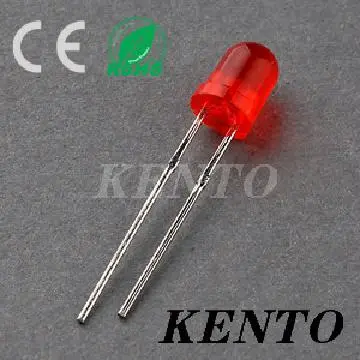 5mm Round Red Diffused Short Feet Lens Led Diode