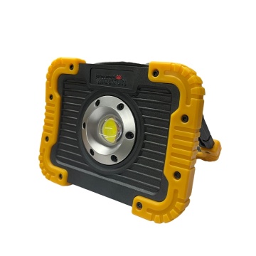 WARSUN 1000 Lumen 20W LED Flood Light: Portable, Flexible Work Lamp with Battery Indicator and Tripod Stand