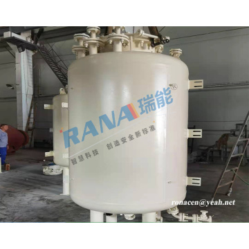 Tanque vertical forrado PTFE/PFA/ETFE/ECTFE