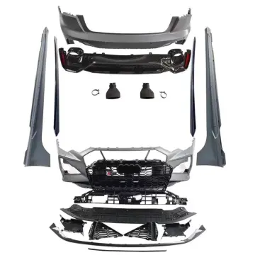 19-23 Audi A6 Surround C8 to RS6 Body Kit - Front Spoiler