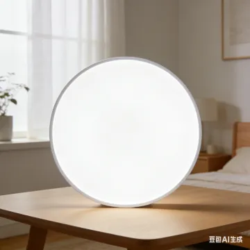 LED ceiling light with smooth light output