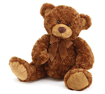 brown stuffed plush bear , brown teddy bear plush