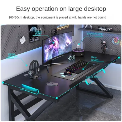 Modern Simple Esports Room Carbon Steel Computer Game Table