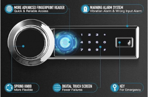 4-Way Burglary Home Safe with Digital Keypad Access