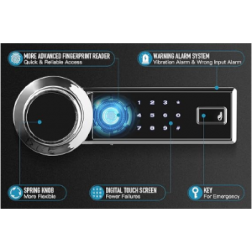 4-Way Burglary Home Safe with Digital Keypad Access