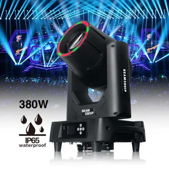 Professional Outdoor Waterproof IP65 380W Moving Head Stage Light