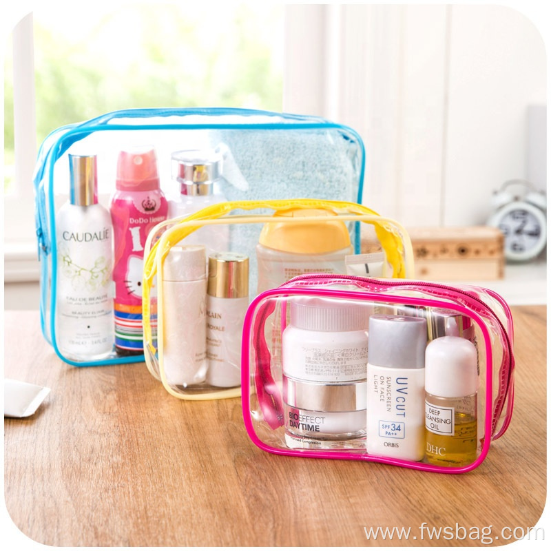 Customized transparent wash bag multi-function cosmetic bag