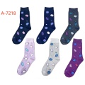Candy-colored high-top stockings for women
