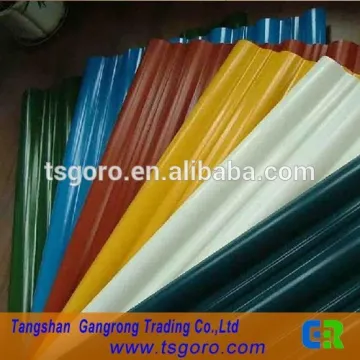 color coated corrugated steel roofing sheets