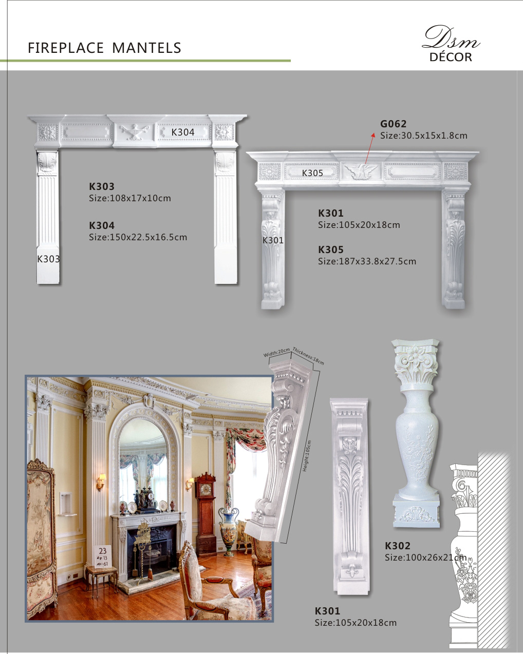 Fireplace Mantels, Pu Fireplace