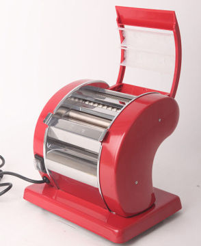 50 / 60hz Homemade Stainless Steel Red Electric Pasta Machine For Fettuccine, Taglionlini
