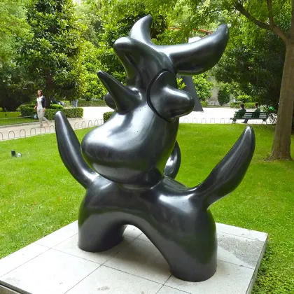 Custom modern garden art bronze abstract metal henry moore sculpture