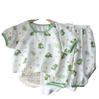 Wholesale Summer Cute Printed Cloud Cotton Pajama Sets for Girls