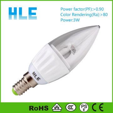 3w led candle light bulbs from china 3-Year Warranty