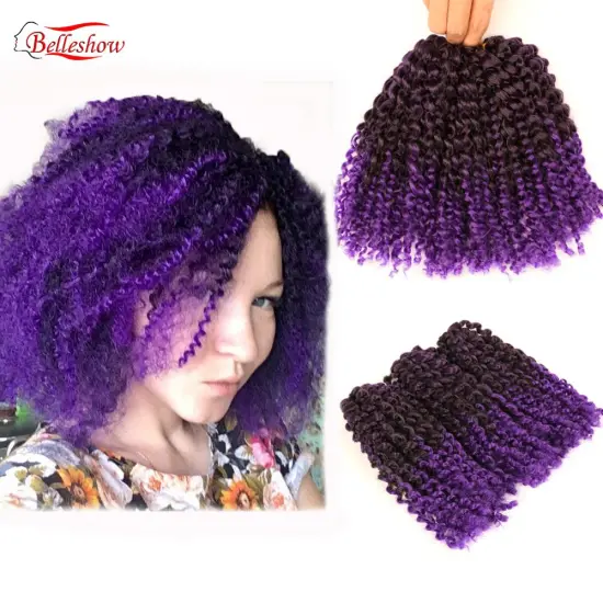 Hot sell   colorful hair braid  ombre  crochet braids twist  crochet hair extension synthetic braids