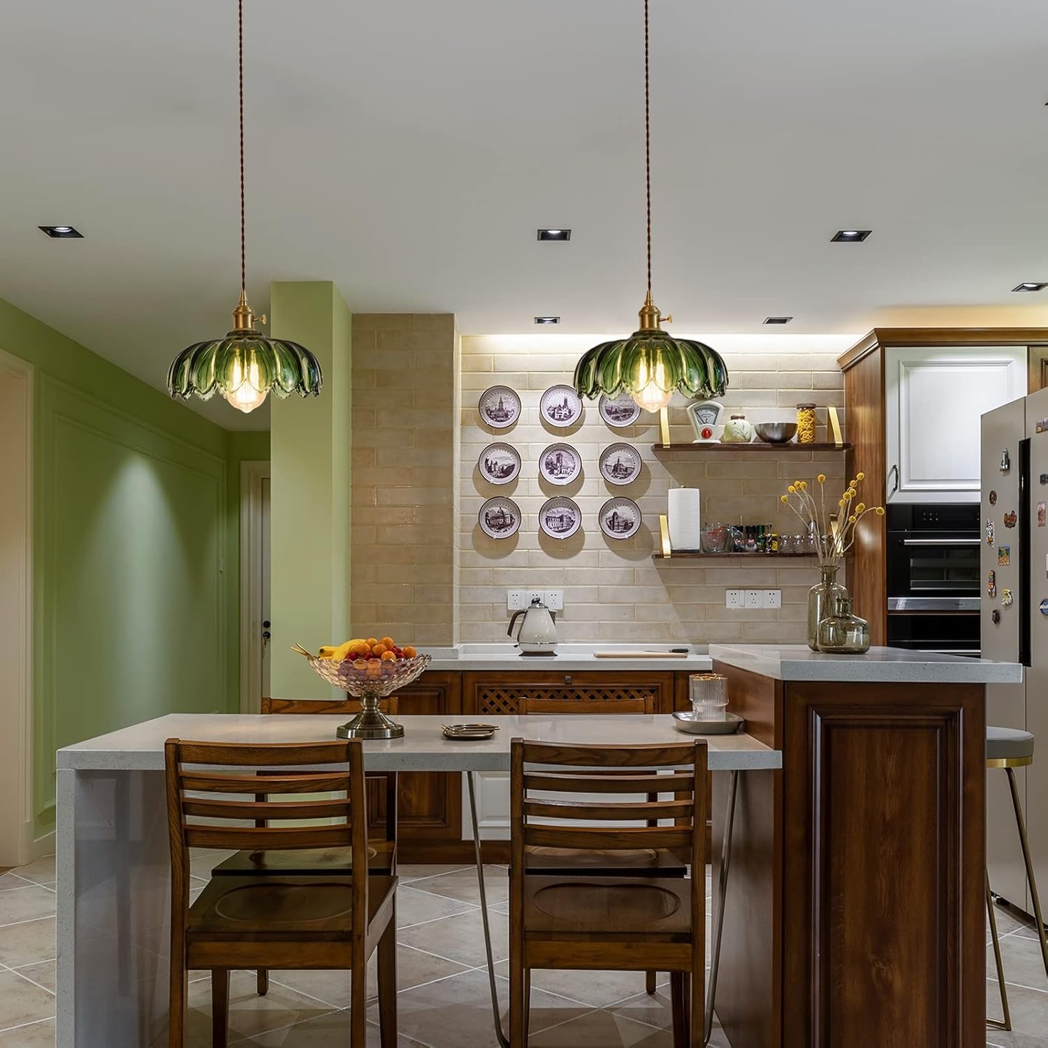 P250919 Glass shade pendant lamp (52)