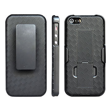 ABS Cases for iPhone 5 with Stand Function, Available in Various Colors