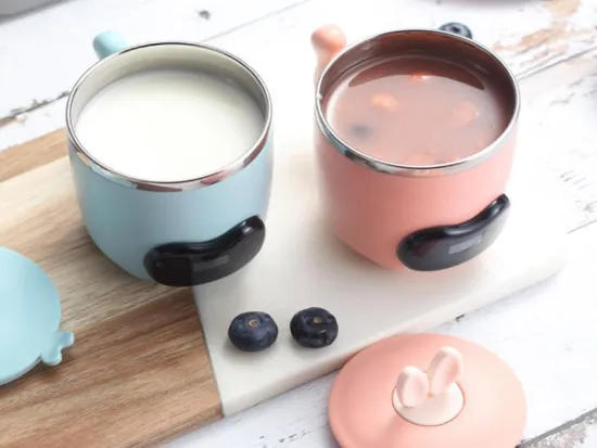 Children Stainless Steel Insulated Soup Cup Sealed Leakproof