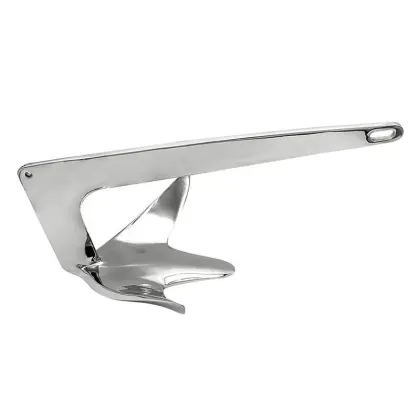 3kg Ancora Stainless Steel Bruce Anchor | 10kg Polished 316 Stainless Steel Marine Bruce Anchor | 2kg Polished Bruce Anchor