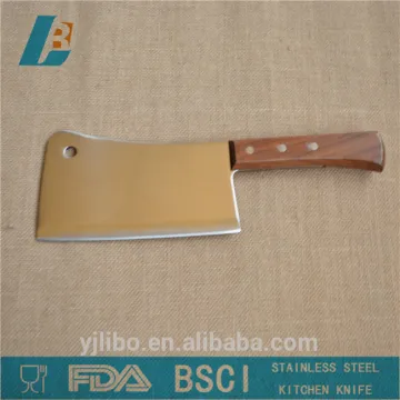 Stainless steel Kitchen chopping knife with wooden handle 6"
