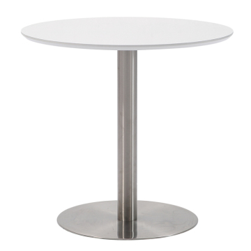High-Quality Cheap Round Tall Bar Table with White Base