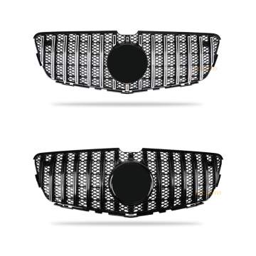Silver &amp; Black GT Style Frontgrill Panamericana Design für Mercedes Benz R-Klasse W251 2011-2017